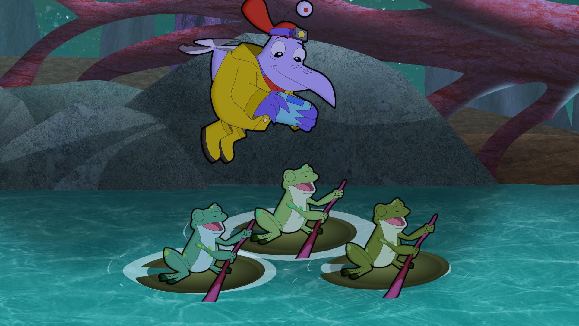 At last, the amphibians reach the vernal pond, but surprises continue for the CyberSquad.