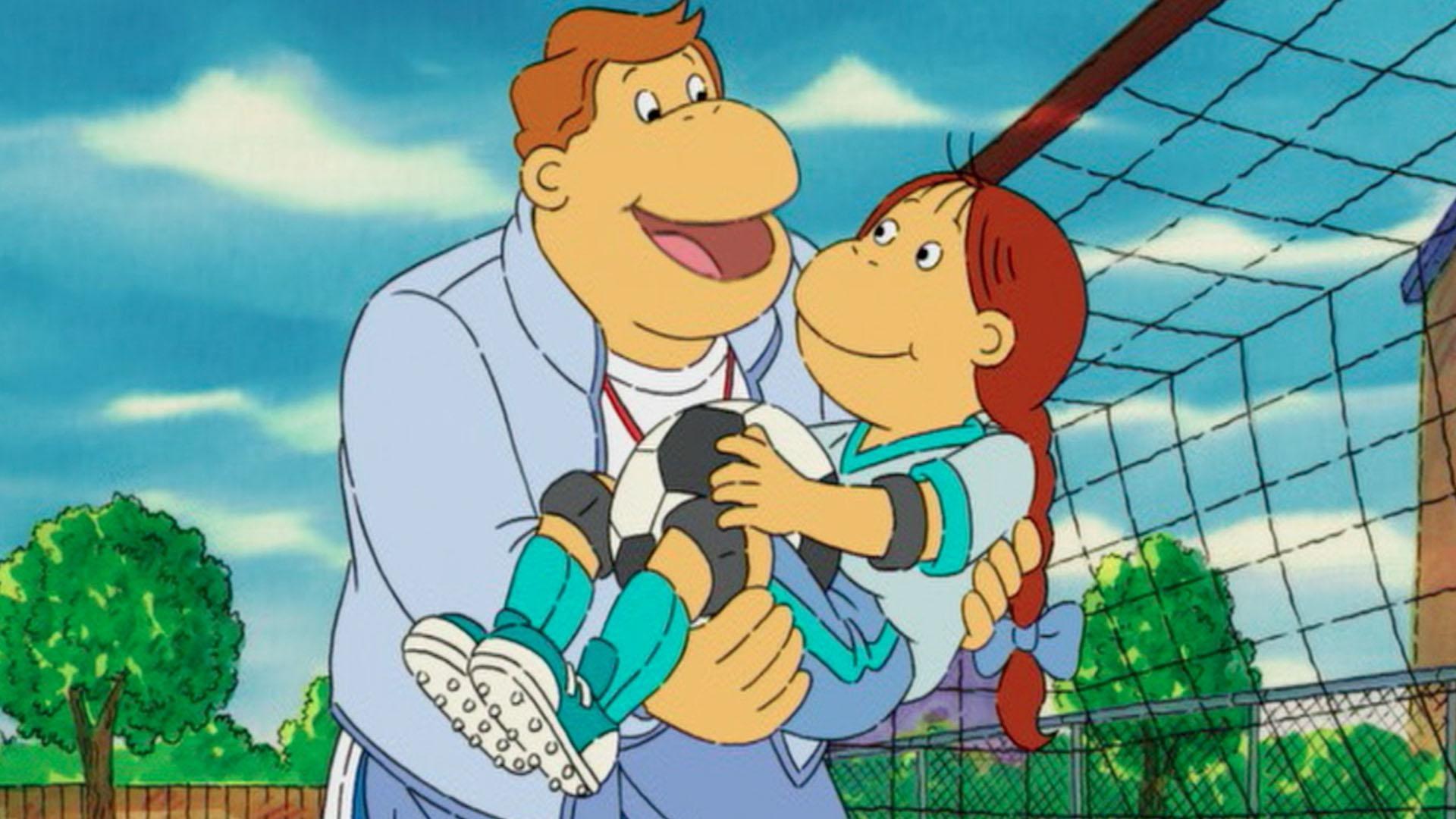 Muffy's dad is the new soccer coach. / Binky tries out for the Young Person's Orchestra.
