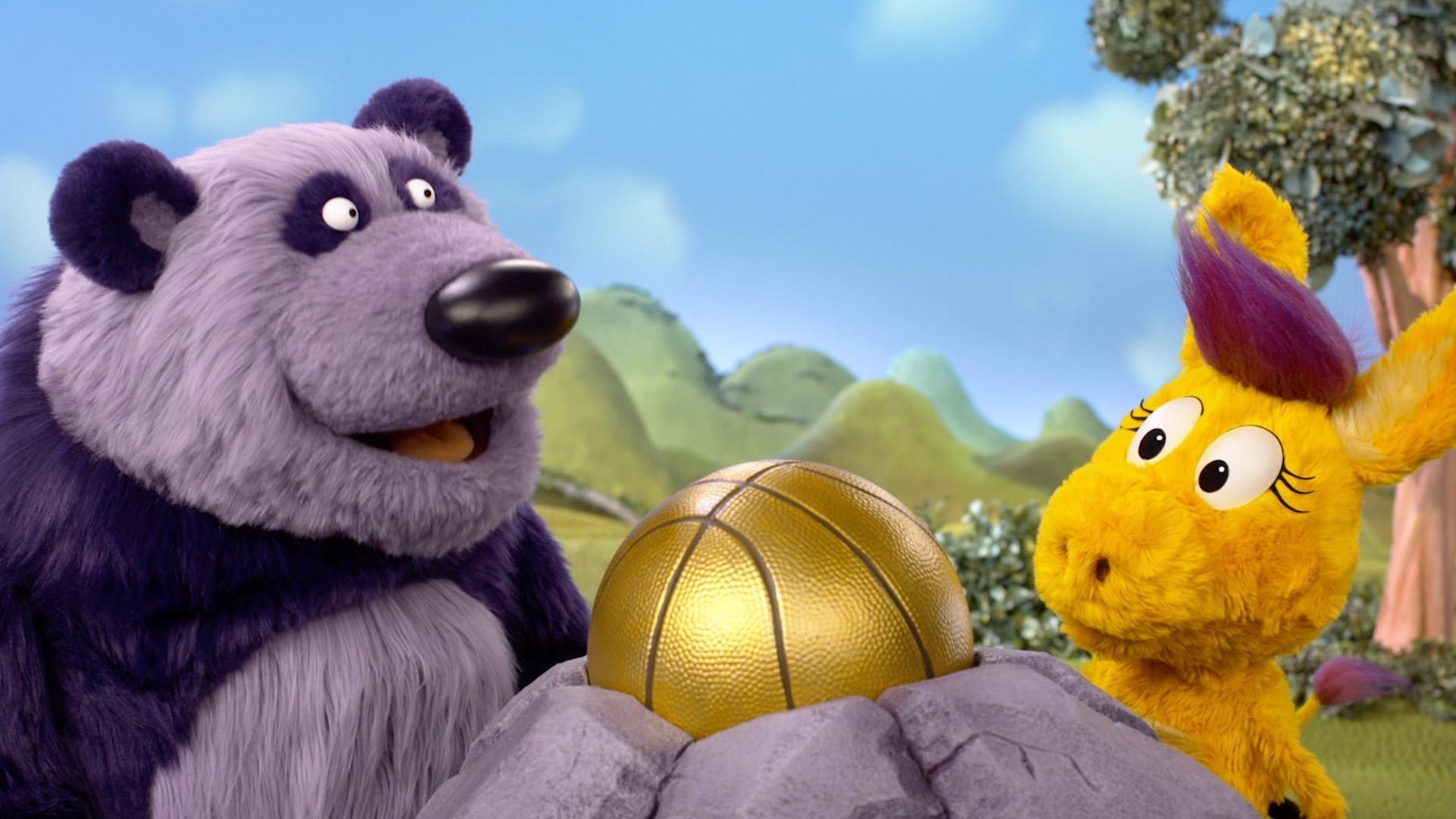 Donkey and Panda become "Goalies" who set and complete goals throughout the day.