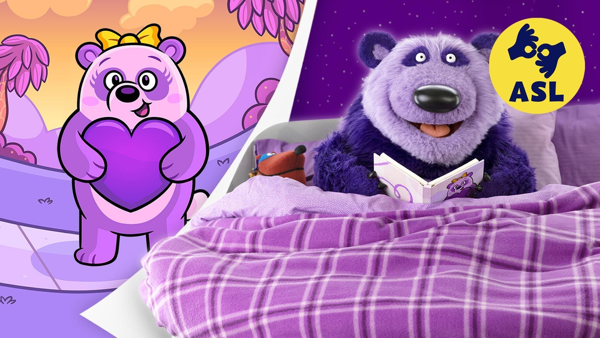 Purple Panda reads a purple-rific story about Pauline and the purple things in her world.