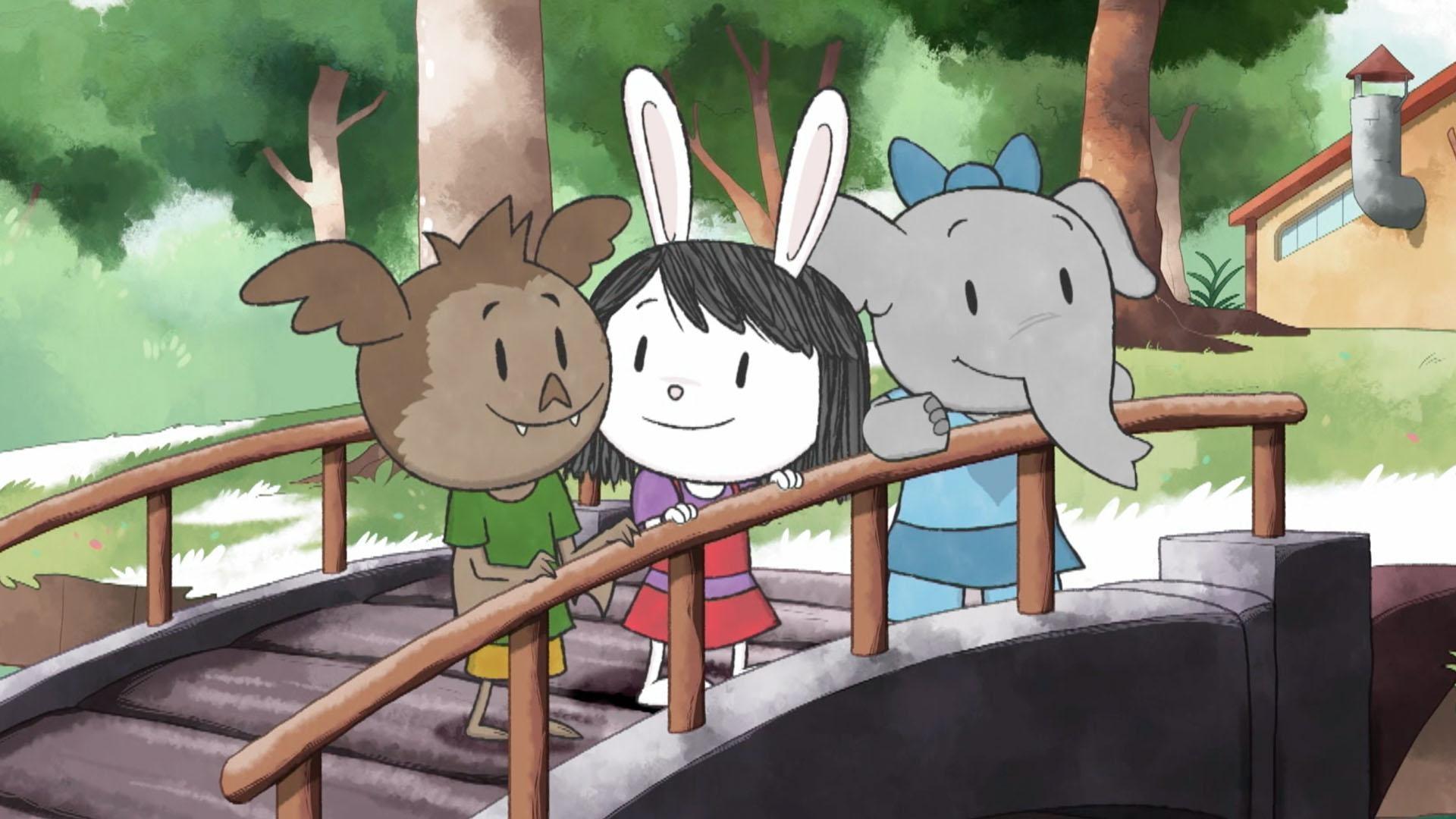 Elinor and friends use camouflage to play hide and seek.