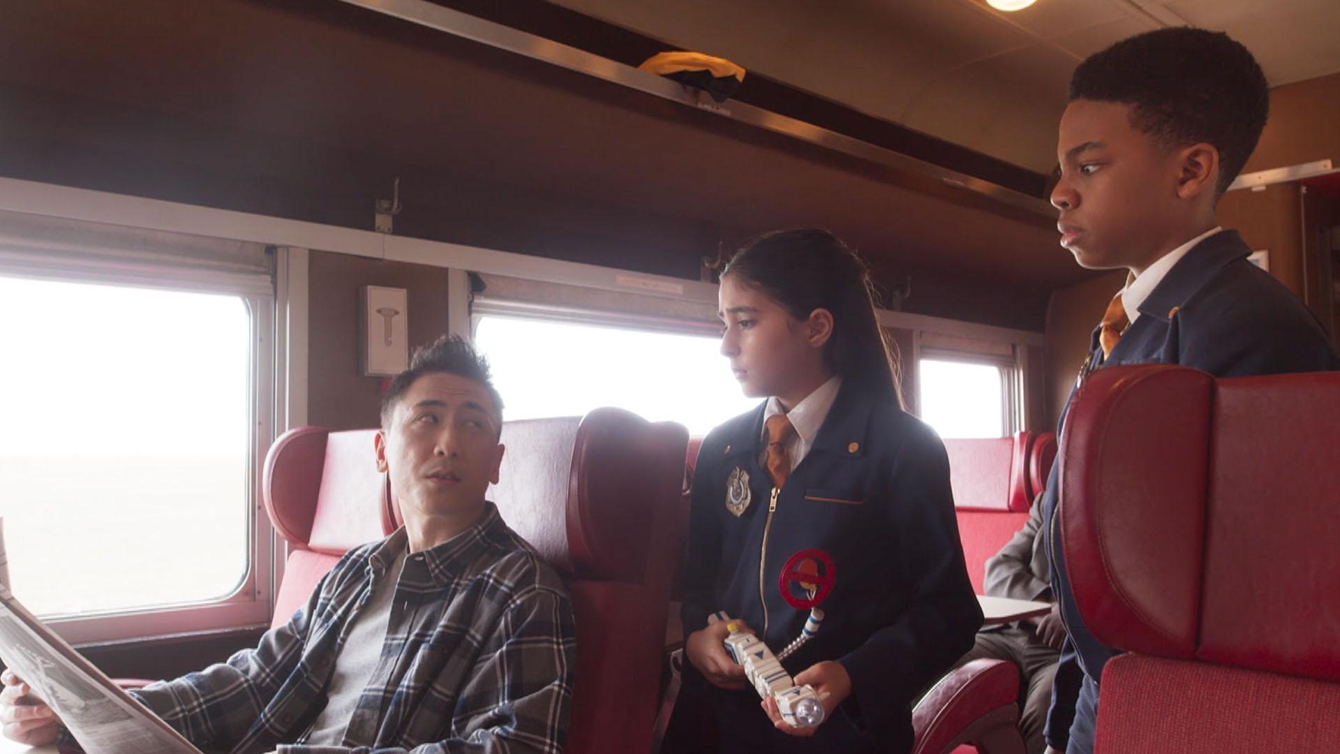 OSMU looks for the villain causing oddness on a train