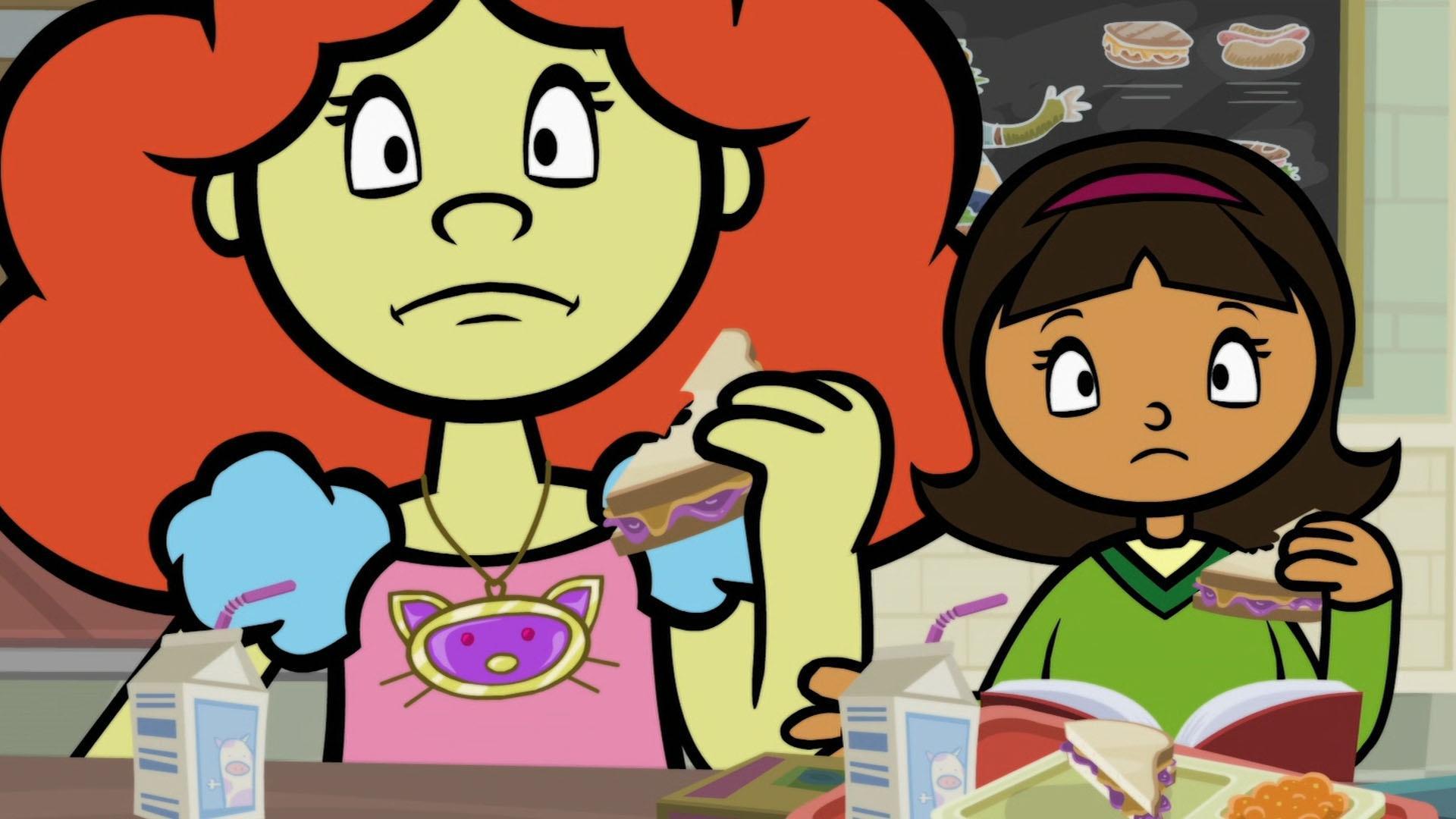 Eileen copies everything Becky does at school.