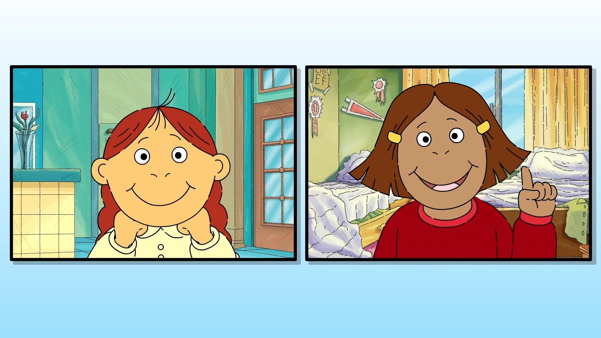Francine and Muffy share how to stay safe and support friends and family by wearing masks.
