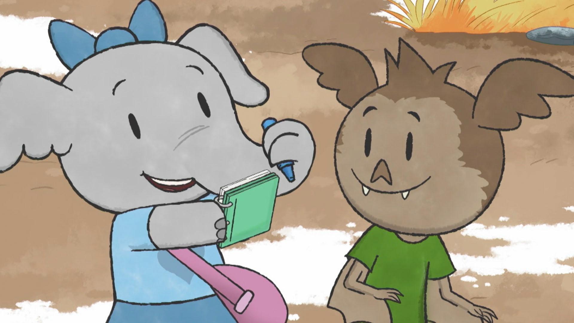 Elinor and friends are amazed to see a fish that can jump out of the water.