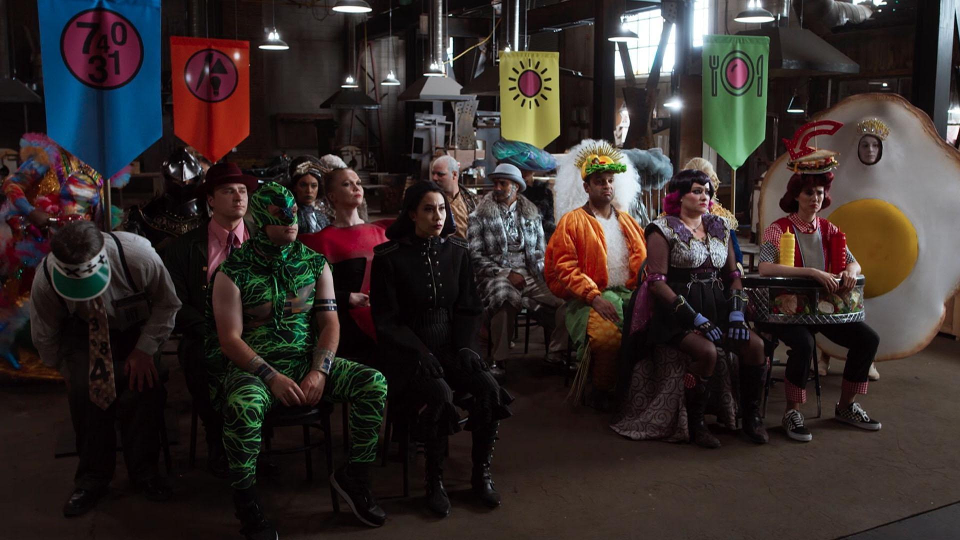 A mysterious villain called The Shadow holds a meeting with all other villains.