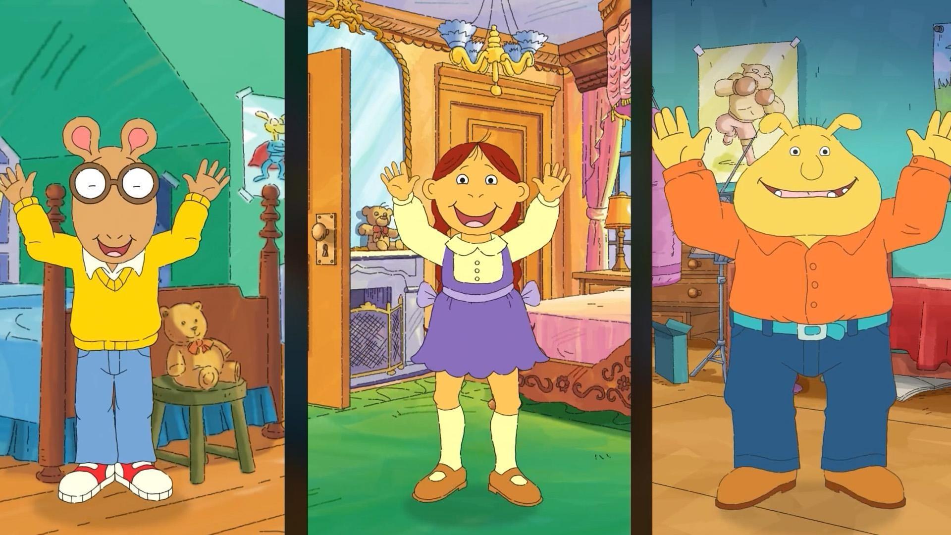 Arthur, Muffy, and Pinky create brand new dance video so that they can go viral!