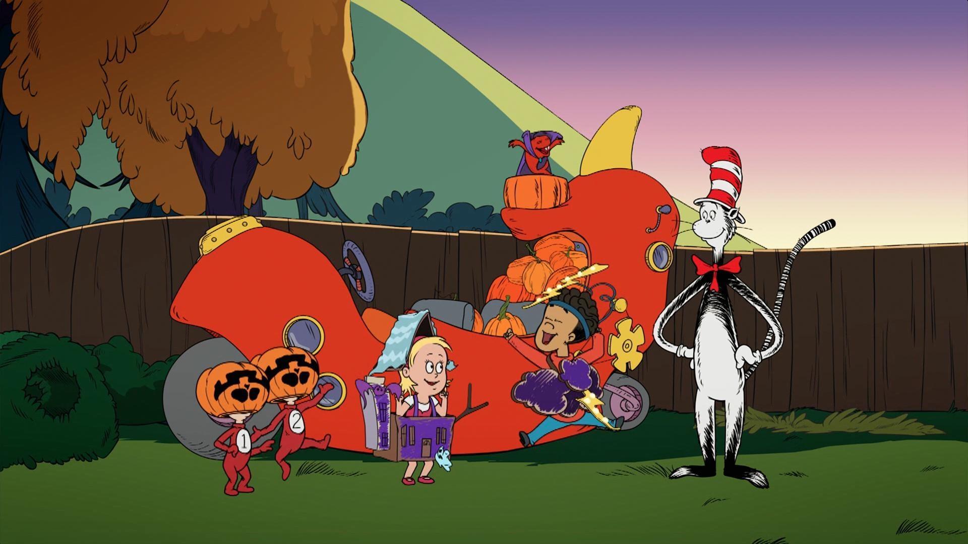The Cat in the Hat takes Nick and Sally on a wild Halloween ride!