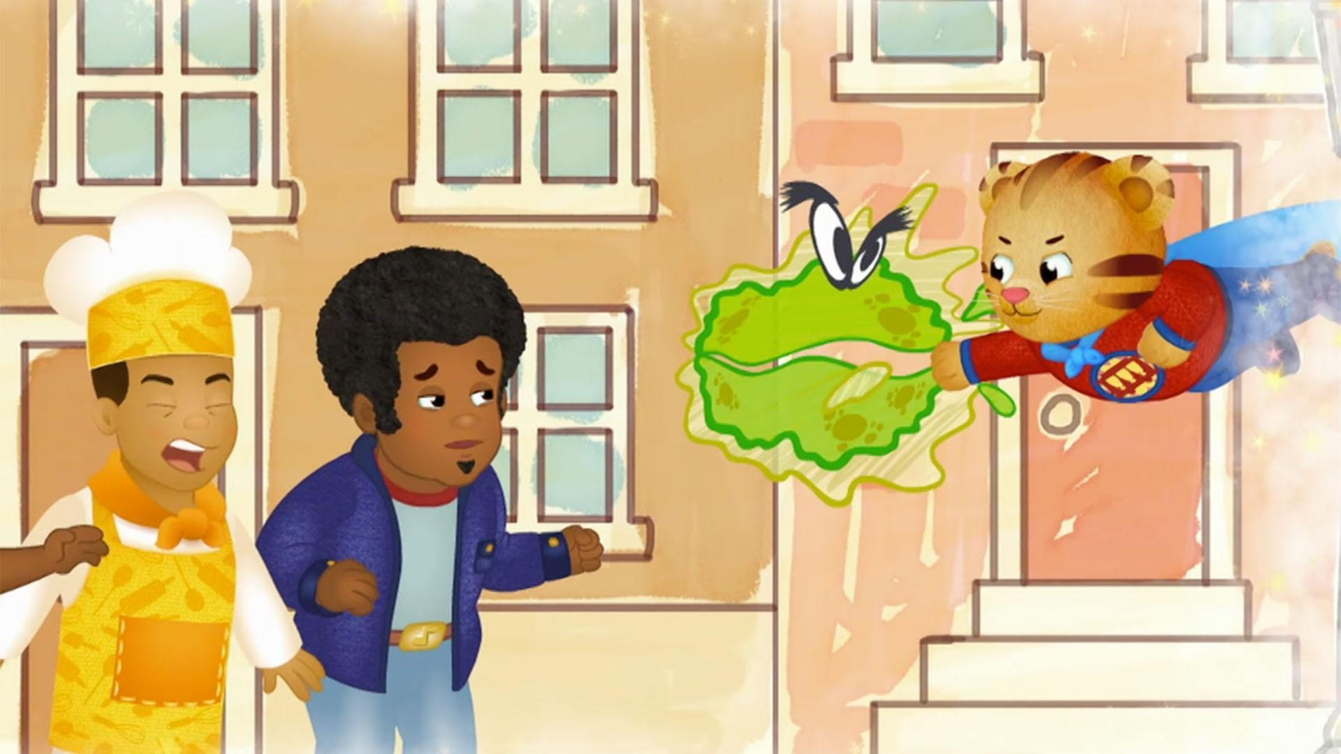 Daniel imagines that he is a germ-fighting superhero who can make the germs go away.