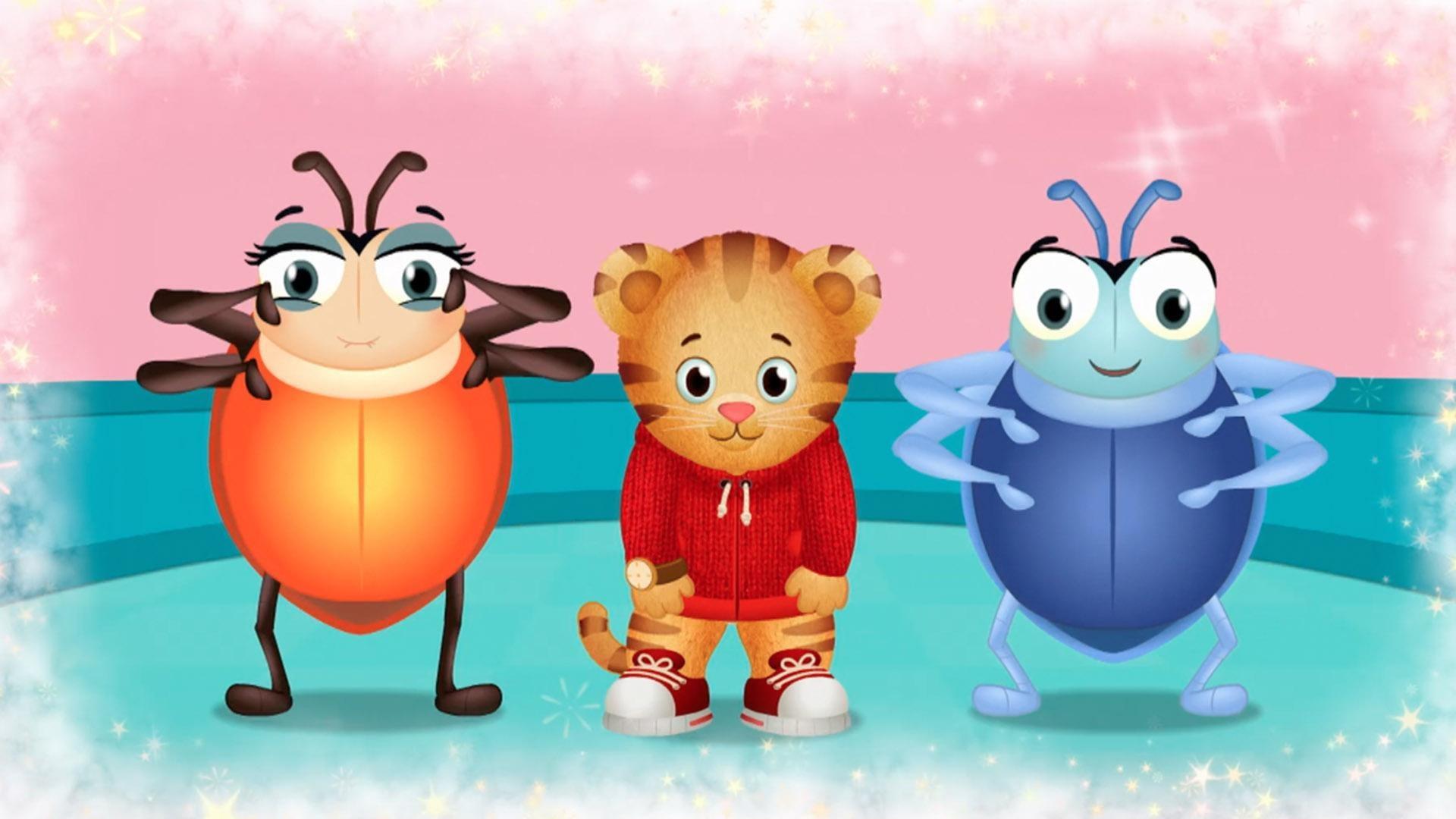 Daniel has lots of fun imaging that he is singing and dancing with the bugs.