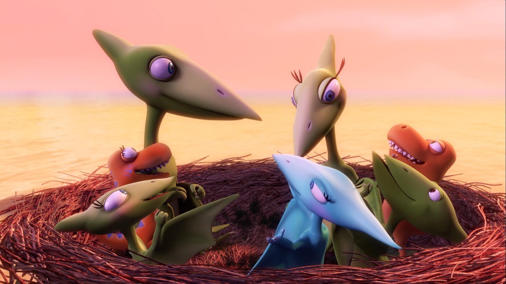 Shiny invites Annie Tyrannosaurus over for a sleepover. Will they see the spooky tree?