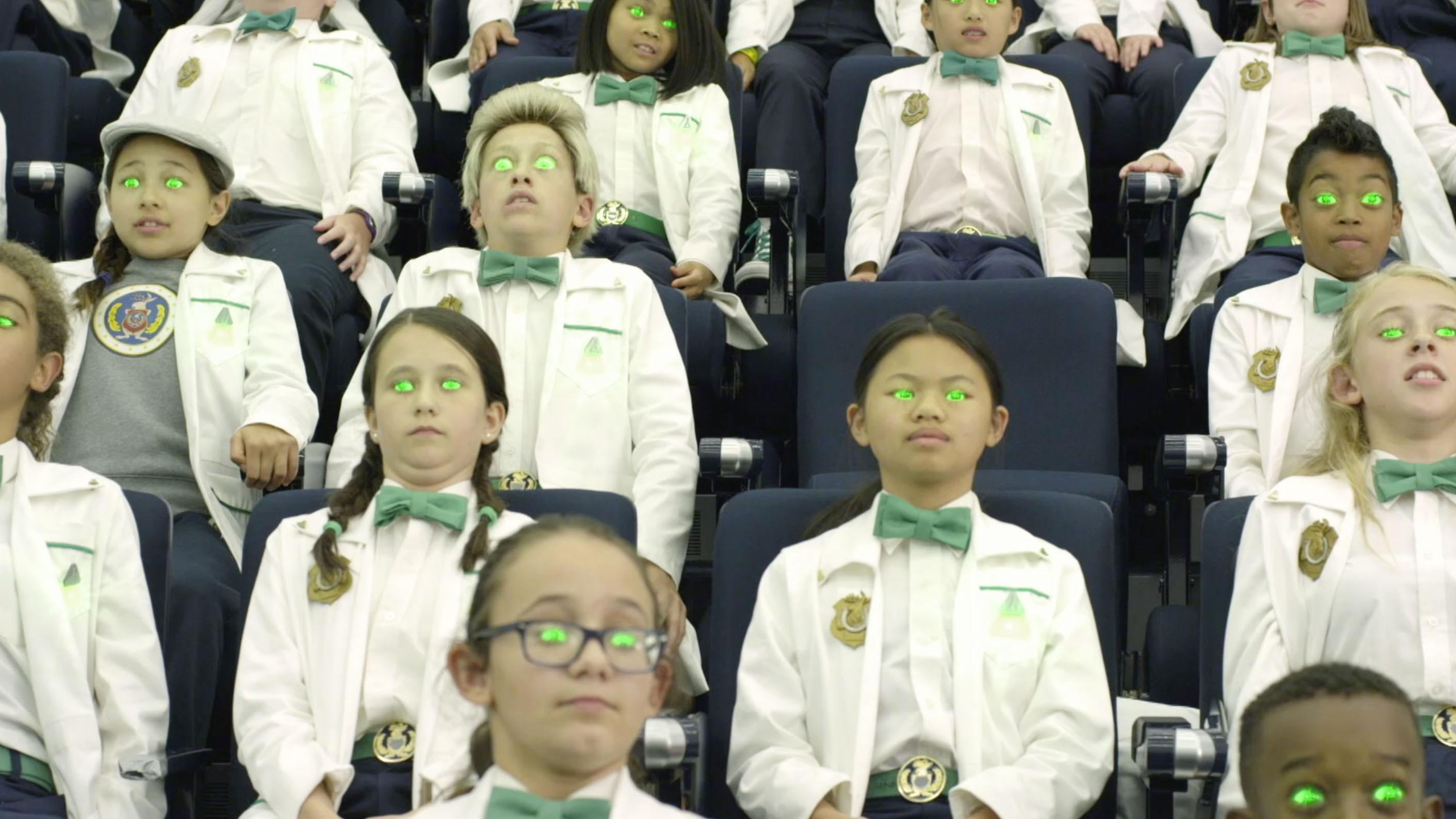 Obbs, the president of the scientists, takes control of everyone's mind!