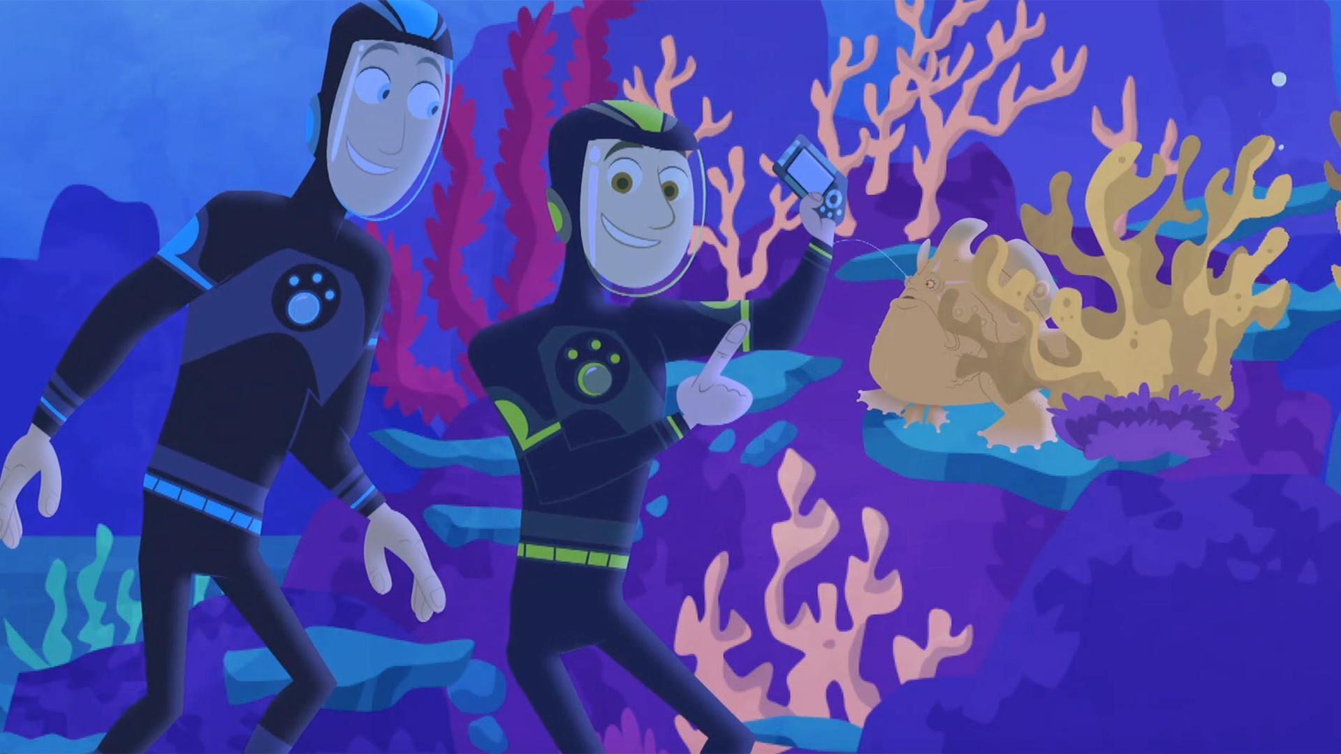 The gang gets to see just how fast a frogfish can catch its prey!