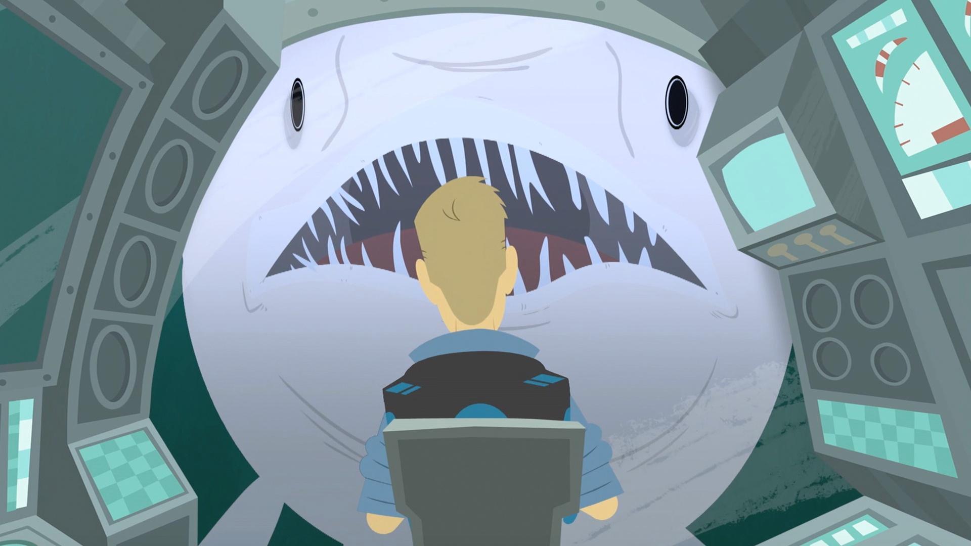 The Kratt brothers' GPS is broken and they come across a goblin shark.