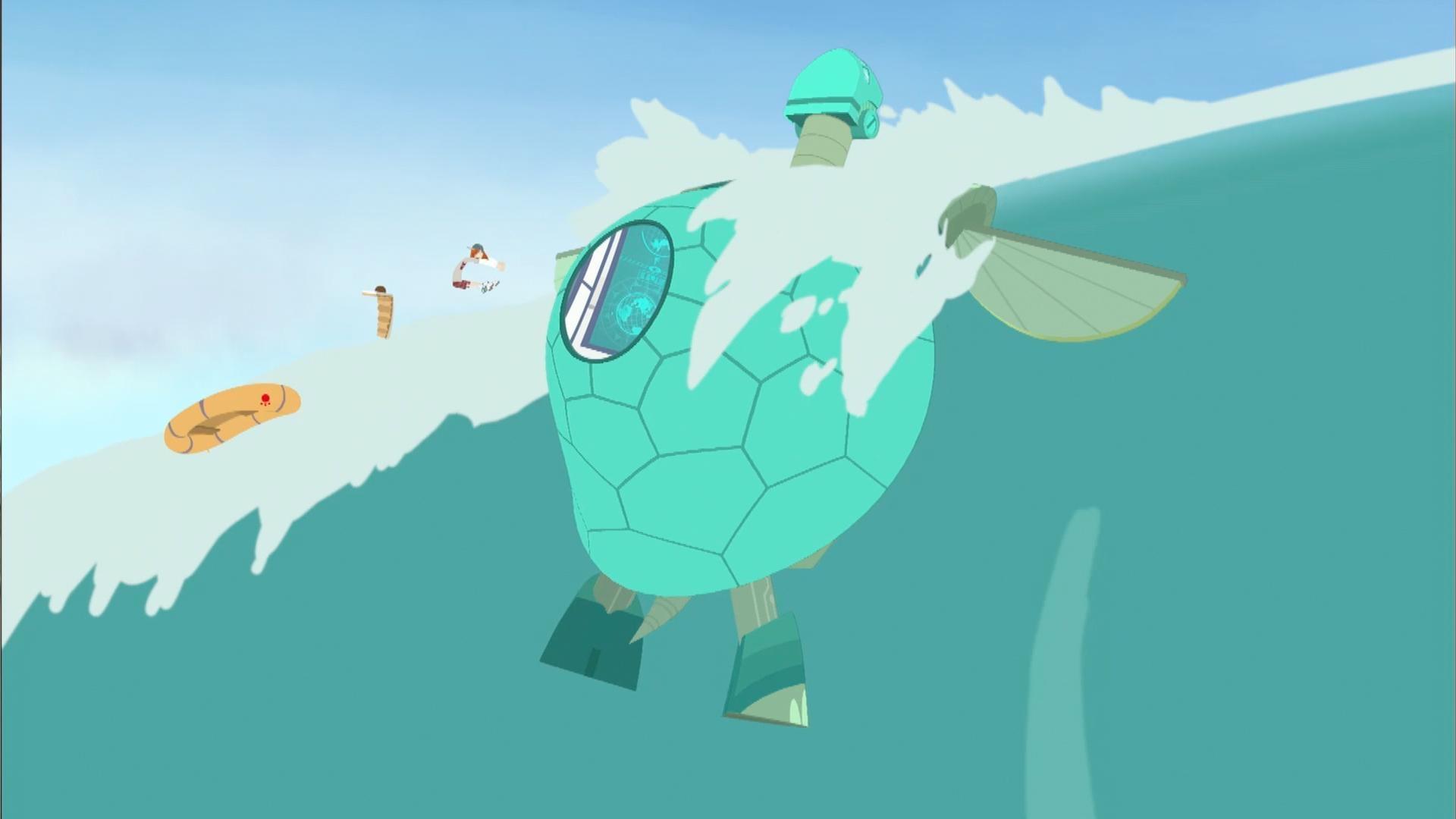A rogue wave washes over the Tortuga!