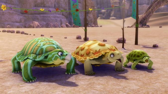 Dinosaur Train - Turtle Race Video | PBS KIDS