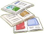 a stack of book.